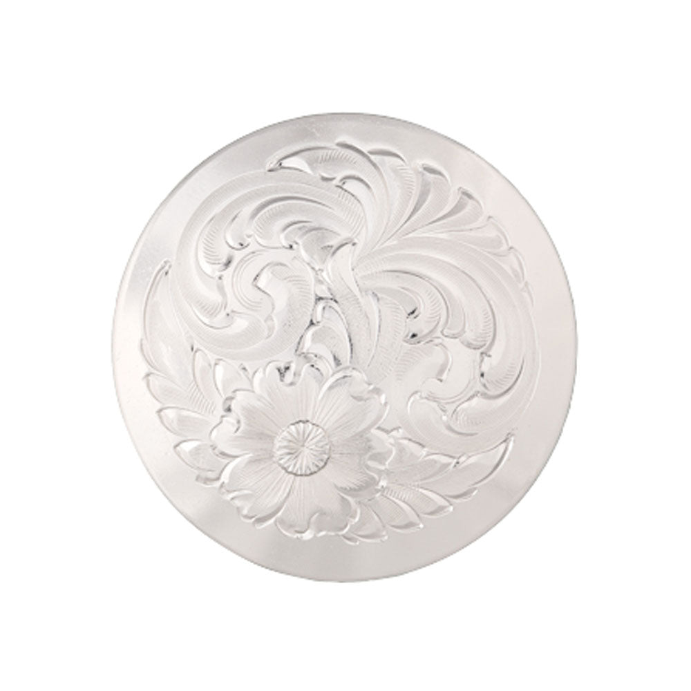 Silver Concho with Chicago Screw Back