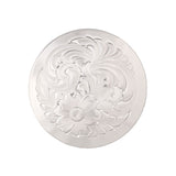 Silver Concho with Chicago Screw Back