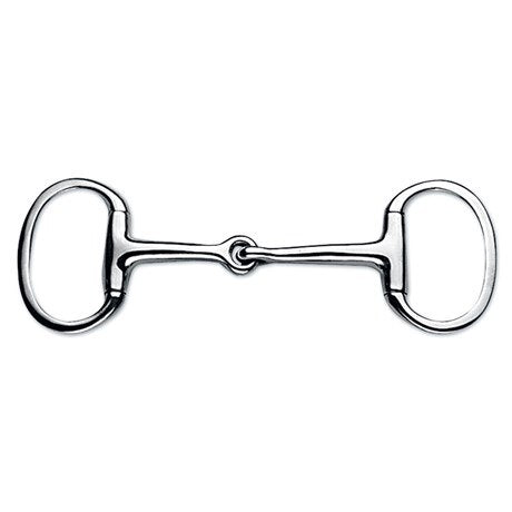Korsteel Medium Weight Eggbutt Cheek Single Joint Snaffle