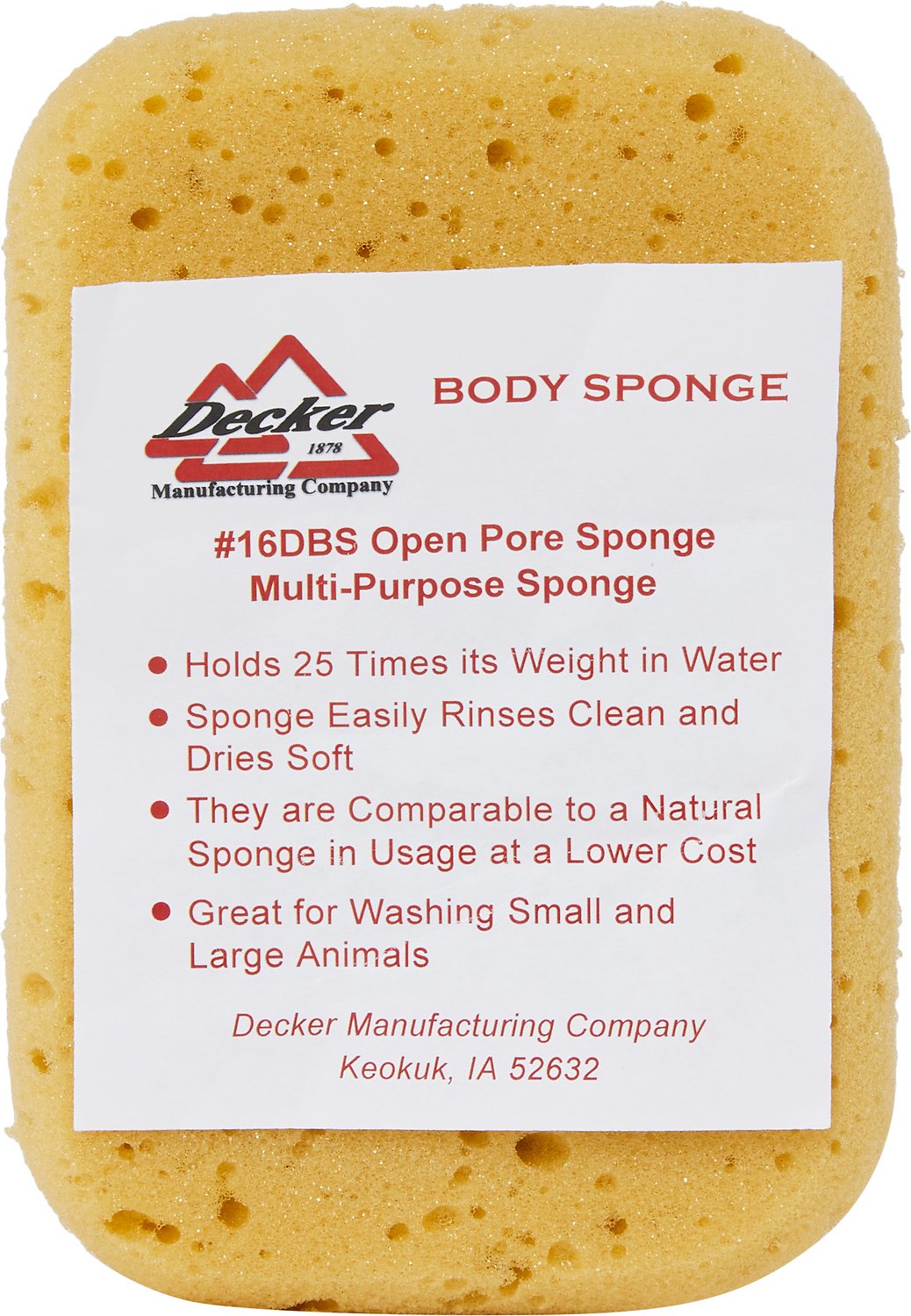 Decker Body Sponge