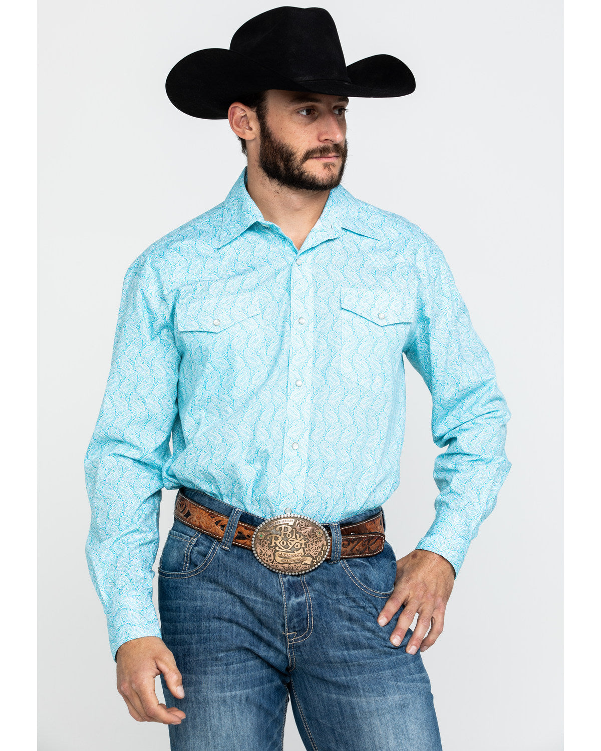Roper Men's Amarillo Nested Paisley Long Sleeve Shirt