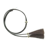 M & F Rolled Leather Stampede String Horsehair Tassels