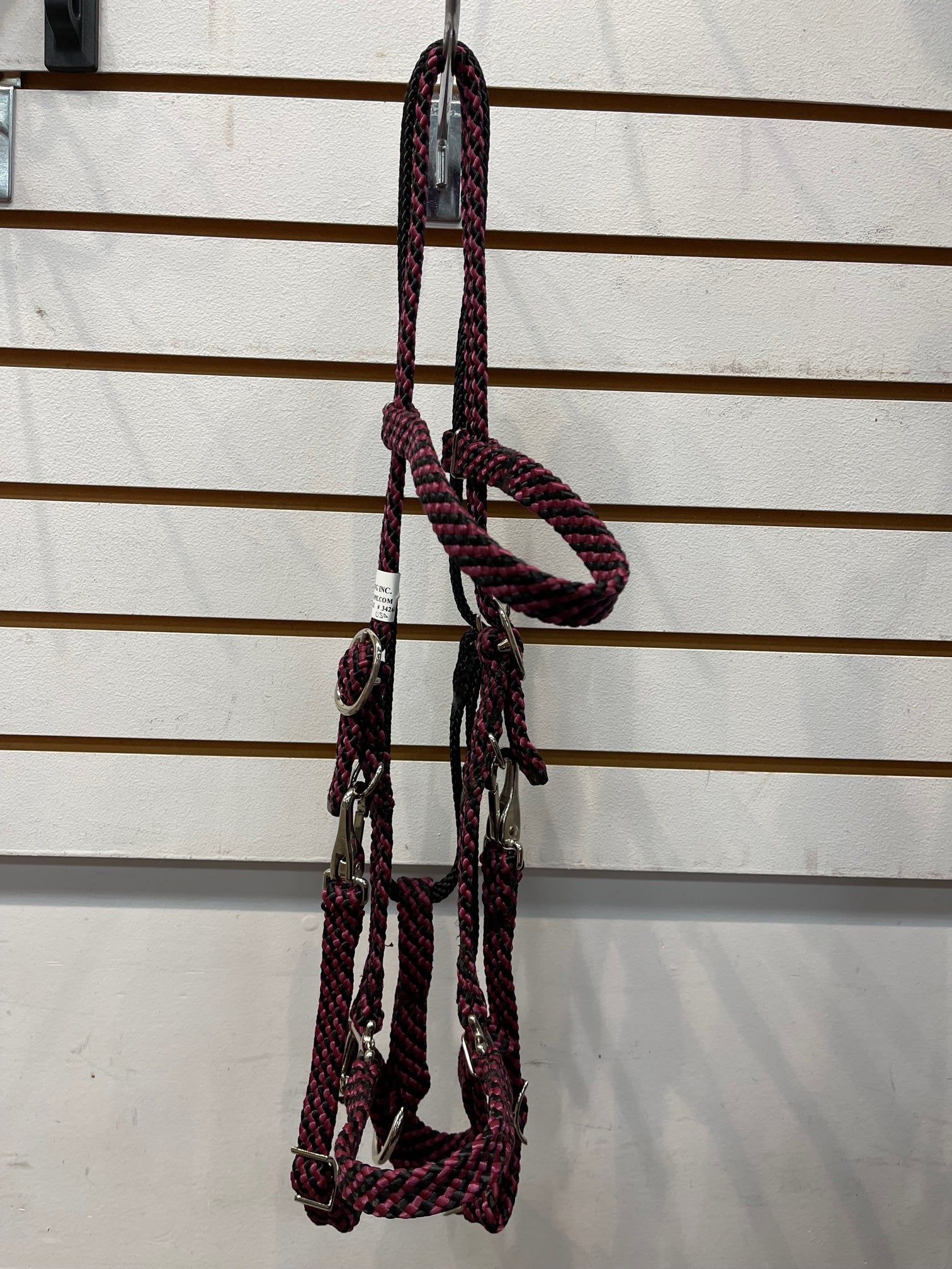 R.J. Mfg. Flat Braid Halter/Bridle Combo 5/8"