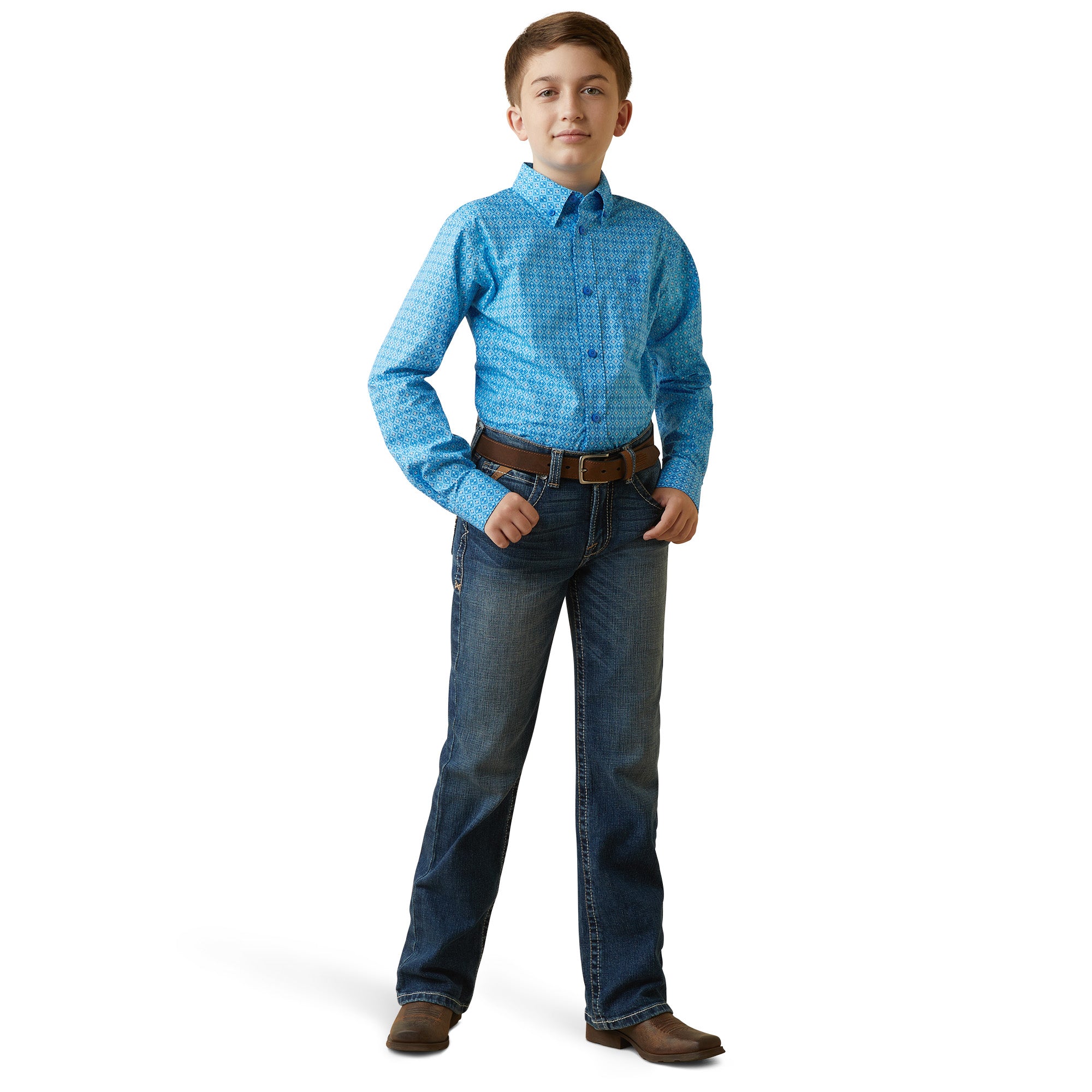 Ariat Boys Lake Classic Fit Long Sleeve Shirt