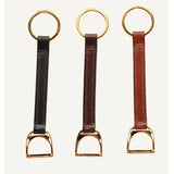 Tory Leather Keychain With Stirrup