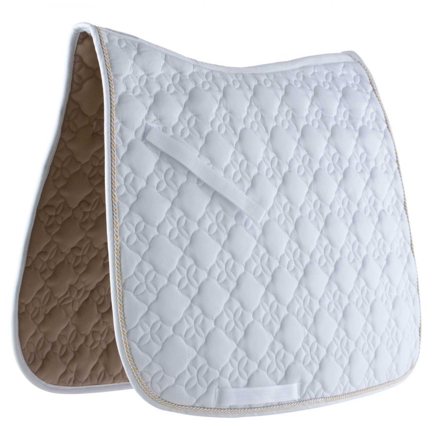 Roma Ecole Flower Diamond Quilt Dressage Saddle Pad
