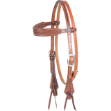 Martin Weathered Antique Mini basket Browband Headstall