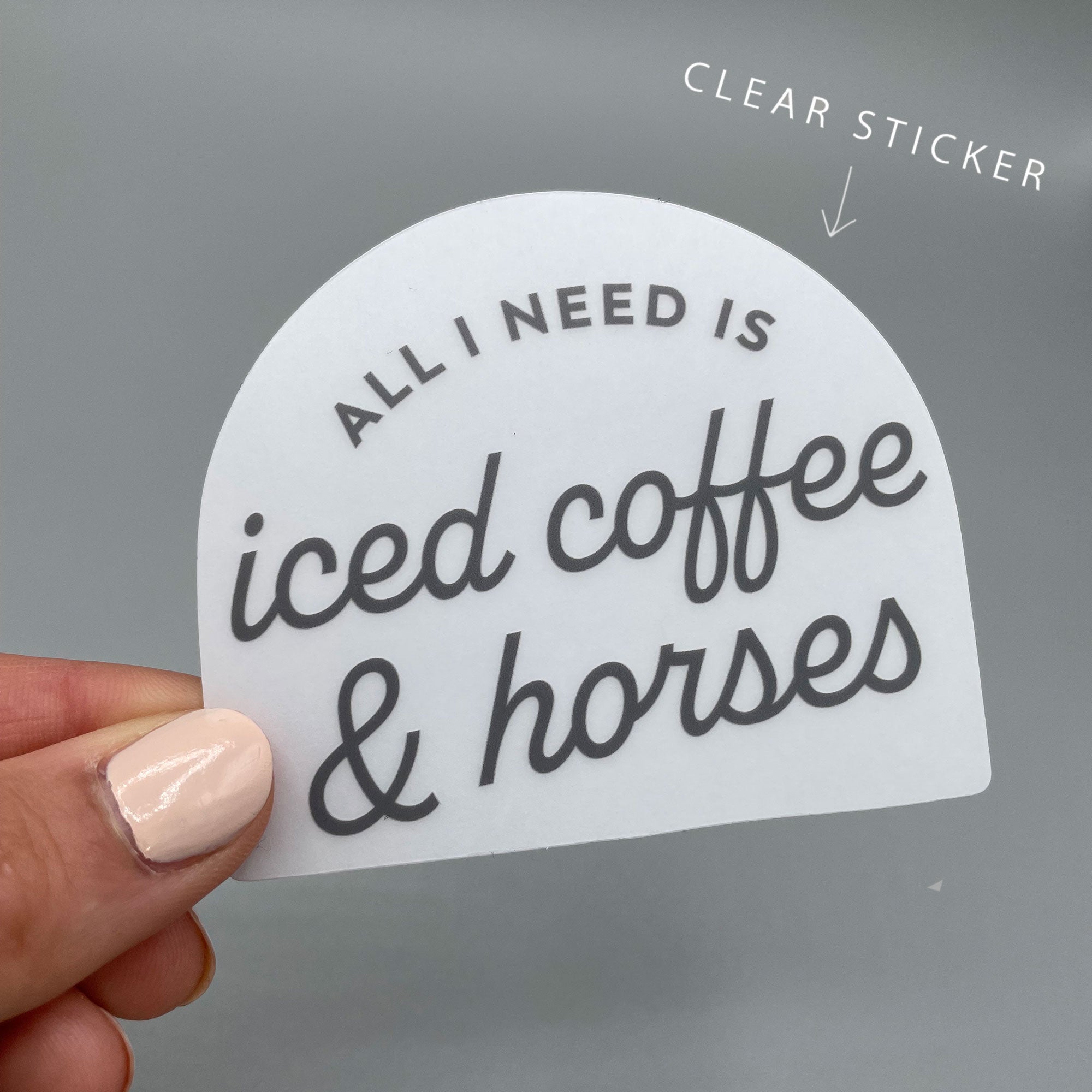 Dapplebay Iced Coffee & Horses Stickers