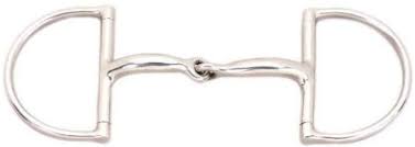 Korsteel Single Jointed Stainless Steel Dee Ring Snaffle