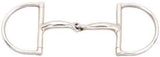 Korsteel Single Jointed Stainless Steel Dee Ring Snaffle