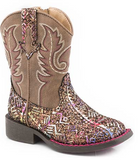 Roper Glitter Aztec Boot For Toddlers