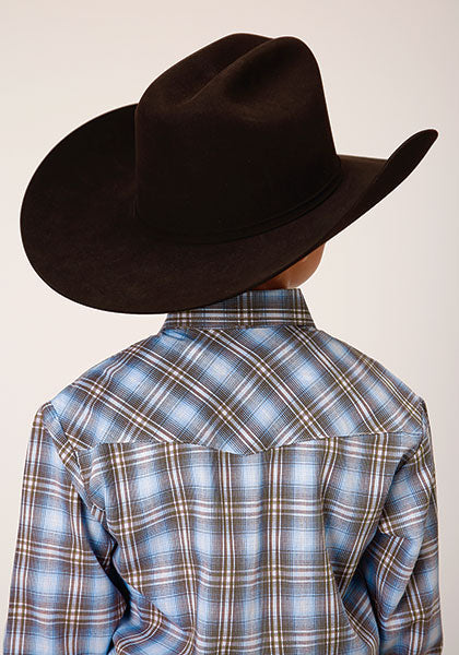 Karman Classics Boy's Long Sleeve Western Shirt