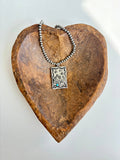 Boho Ranch Shop Western Rectangle Pendant Navajo Pearl Bead Necklace