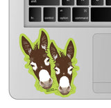 Donkey 3" Sticker Waterproof | Green Donkey | Cello Sleeved