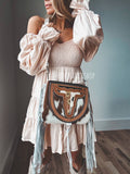Boho Ranch Shop THE CAROLINE CROSSBODY steer longhorn - cowhide purse bag