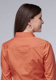 Roper Women's Long Sleeve Performance Western Shirt - Tangerine