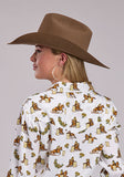 Women's Barrel Racers Print Western Shirt
