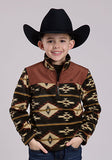Roper Boys Light Weight Micro Fleece 1/4 Zip Jacket