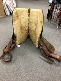 C2713 Used Kathy's Pleasure Saddle 16" Wide Tree Light Oil Floral