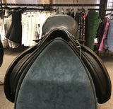 C2777 Used Cliff Barnsby All Purpose 17.5 Medium Wide Saddle