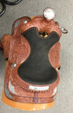 C2762  Vintage Show Saddle 16" Arabian Tree Chestnut Full Tool Saddle