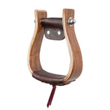 Circle Y Varnished Wood Stirrup