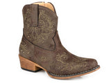 Roper Ladies Vintage Faux Leather Sashay Shorty Snip Toe Boot