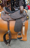 Double J Brittany Pozzi Barrel Saddle 15" Cross Dot Floral