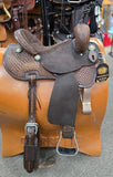 Double J Brittany Pozzi Barrel Saddle Tooled Wicker 14"