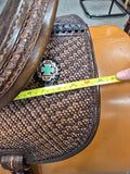 Double J Brittany Pozzi Barrel Saddle Tooled Wicker 14"