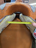Used Textan Show Saddle w/ Silver - 16" Wide