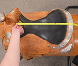 Used Textan Show Saddle w/ Silver - 16" Wide