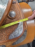 Used Textan Show Saddle w/ Silver - 16" Wide