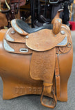 Used Textan Show Saddle w/ Silver - 16" Wide
