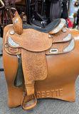 Used Textan Show Saddle w/ Silver - 16