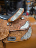 Used Textan Show Saddle w/ Silver - 16" Wide