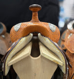 Used Textan Show Saddle w/ Silver - 16" Wide