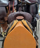 Used Circle Y Great Oak Barrel Saddle - 16" Wide