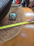 Used Circle Y Great Oak Barrel Saddle - 16" Wide
