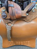Used Circle Y Great Oak Barrel Saddle - 16" Wide