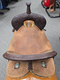 Used Circle Y Great Oak Barrel Saddle - 16" Wide