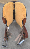 Used Circle Y Great Oak Barrel Saddle - 16" Wide