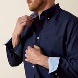 Ariat Mens Wrinkle Free Solid Classic Fit Shirt
