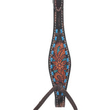Circle Y Blue Texas Flower One Ear Headstall