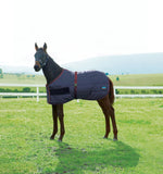 WeatherBeeta 420D Newborn Foal Standard Neck Turnout - Navy / Burgundy (220g)