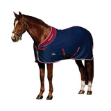 WeatherBeeta Standard Neck Opulence Show Sheet - Navy / Burgundy