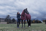 WeatherBeeta ComFiTec Essential Detach-A-Neck Turnout - Burgundy/Navy (220g)