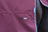 WeatherBeeta ComFiTec Essential Detach-A-Neck Turnout - Burgundy/Navy (220g)