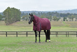 WeatherBeeta ComFiTec Essential Detach-A-Neck Turnout - Burgundy/Navy (220g)