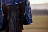 Weatherbeeta ComFiTec Prelim Turnout - Navy Embossed Plaid (220g)